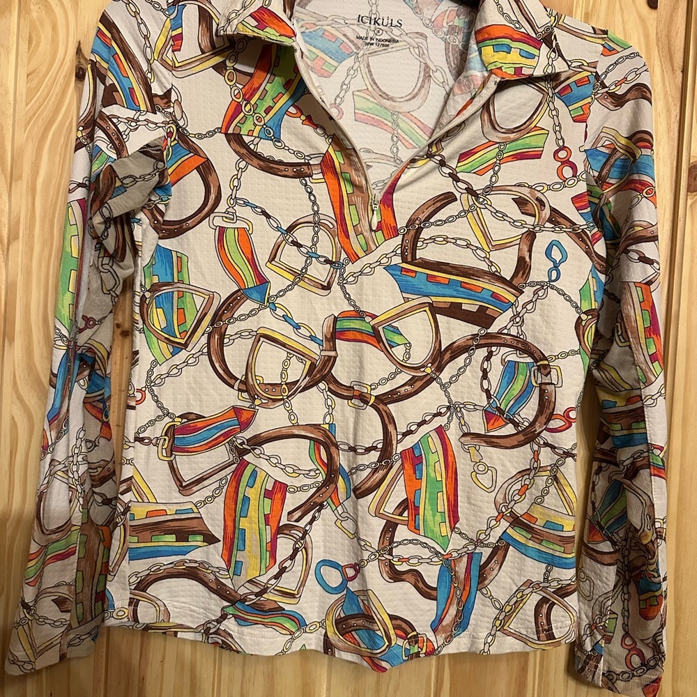 Colorful Chain Print Shirt
